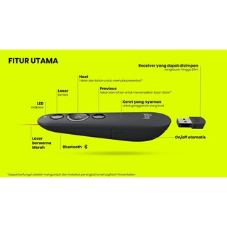Thiết Bị Trình Chiếu Logitech R500 Red laser