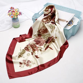 Khăn choàng lụa vuông hot trend size 90x90cm