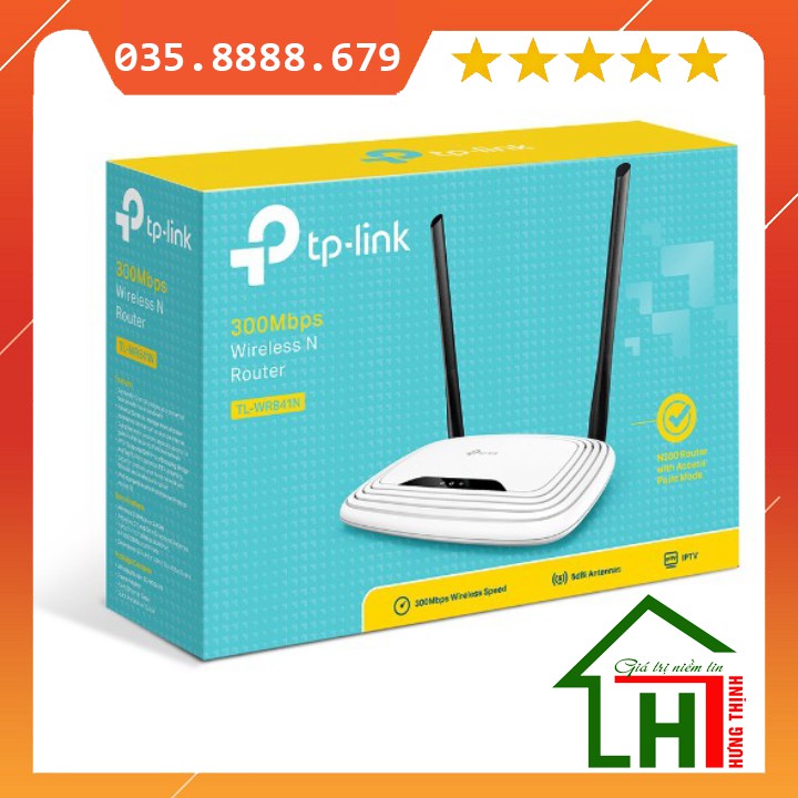 [ Chính Hãng ] Bộ Phát Sóng Wi-Fi Tp-Link TL-WR841N Router Wi-Fi Chuẩn N Tốc Độ 300Mbps - Chính Hãng - Bảo Hành 24 Tháng