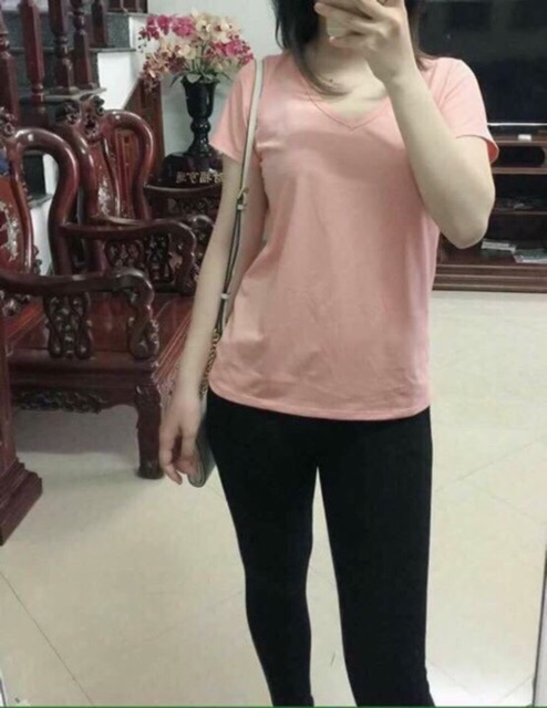 Áo phông HM cổ tim | BigBuy360 - bigbuy360.vn