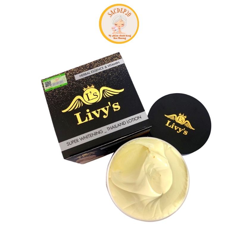 ( CHÍNH HÃNG) KEM BODY LIVY'S HỘP ĐEN HÀNG THÁI LAN CÓ CHỤP KÈM ẢNH THẬT