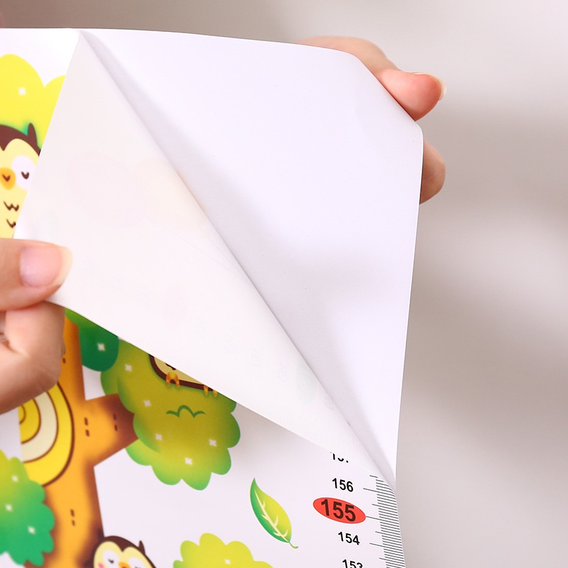 Decal thước đo chiều cao dán tường hình hươu cao cổ dễ thương cho bé - Selenshop