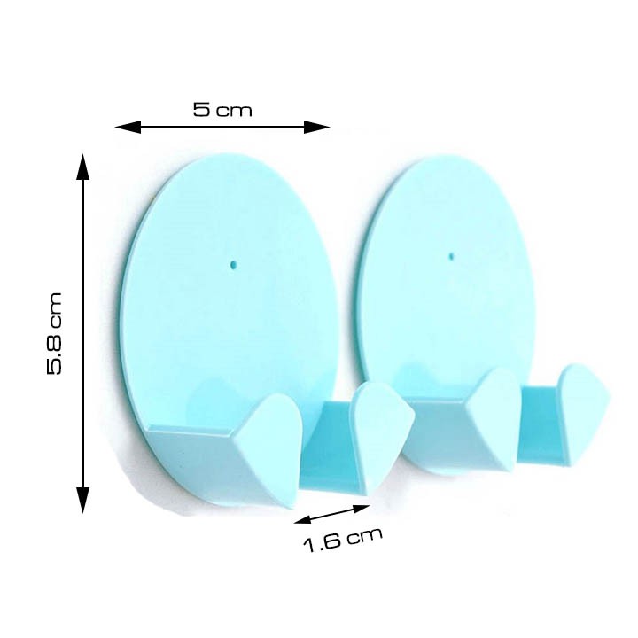 SET 2 núm treo phích cắm dán tường LOẠI NHỰA