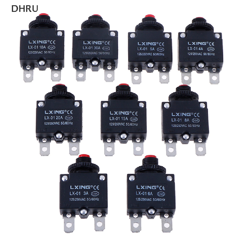 dh Circuit Breaker Overload Protector Switch Fuse 3A 4A 5A 6A 8A 10A 15A 20A 30A br