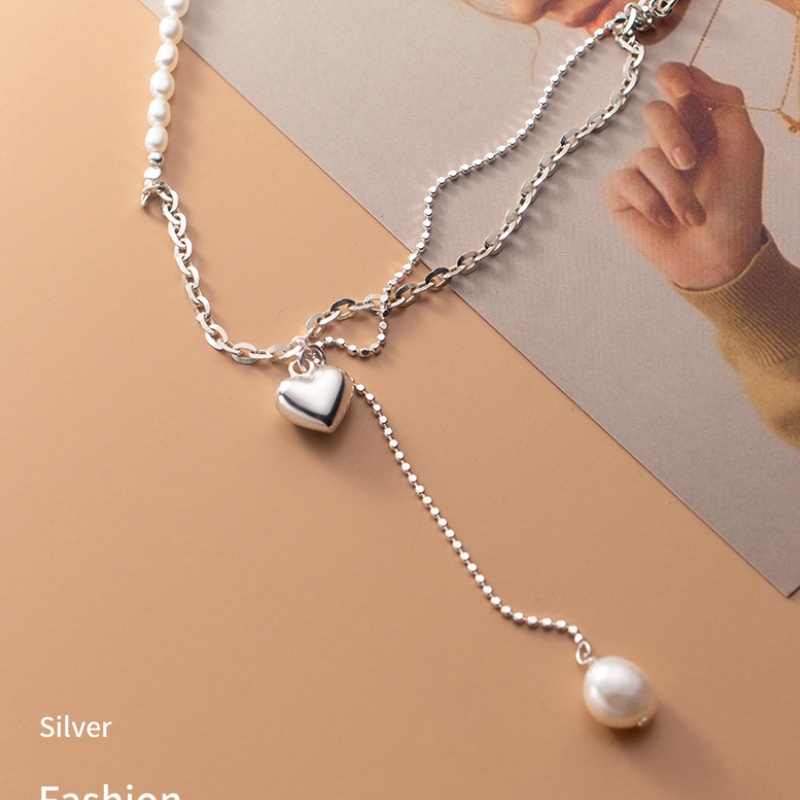 Vòng cổ Hai Lớp Đính Ngọc Trai Và Tua Rua Phong Cách Cổ Điển Sang Trọng Dành Cho Nữ 2022