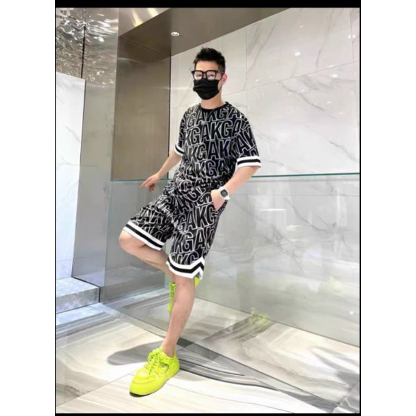 (ảnh thật)Đồ bộ thể thao nam chất thun KGA cotton cao cấp có kèm video