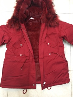 Áo parka đỏ