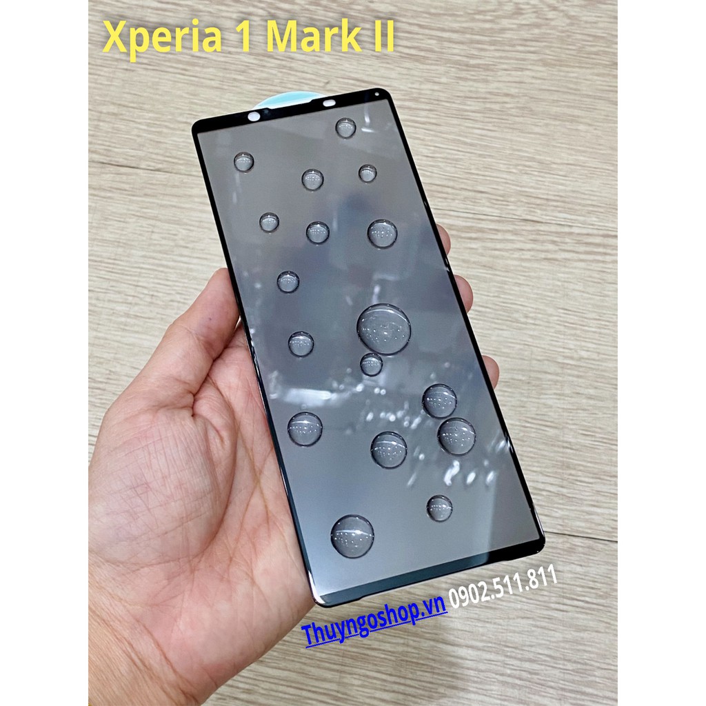 Kính cường lực chống nhìn trộm full màn hình Sony Xperia 1 III - Xperia 1 Mark II - Xperia 1 - Xperia 10 III