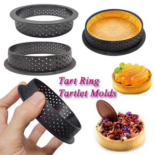 Khuôn Làm Bánh Tart Hình Tròn Đục Lỗ Tiện Dụng