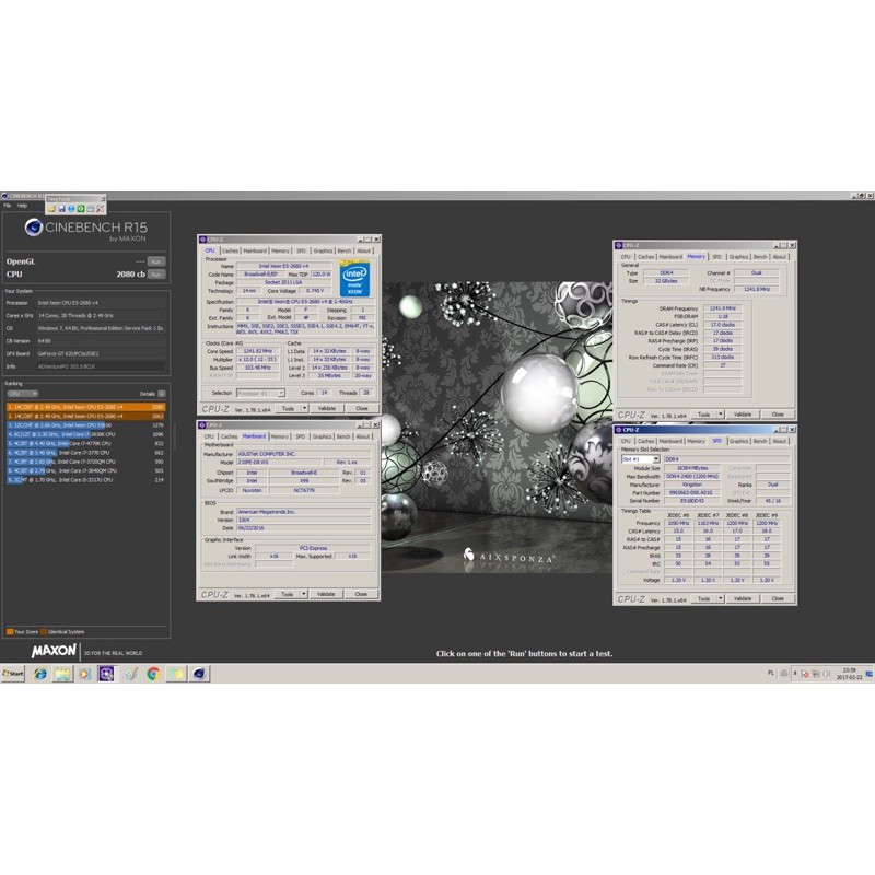 Cpu Intel Xeon E5 2680v4  Socket 2011v3 Siêu mạnh