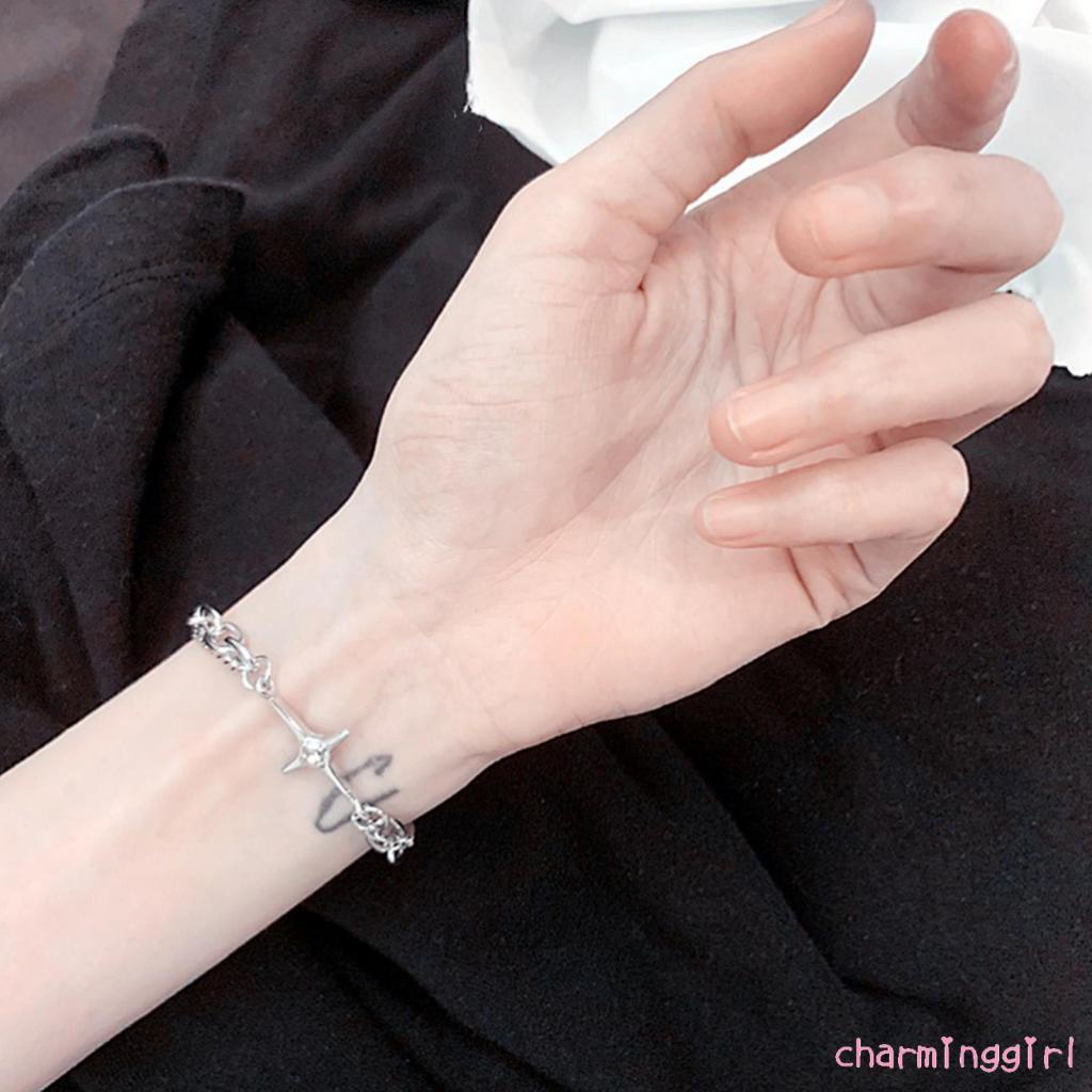 Vòng đeo tay đính đá phong cách hiphop thời trang dành cho nữ và nam