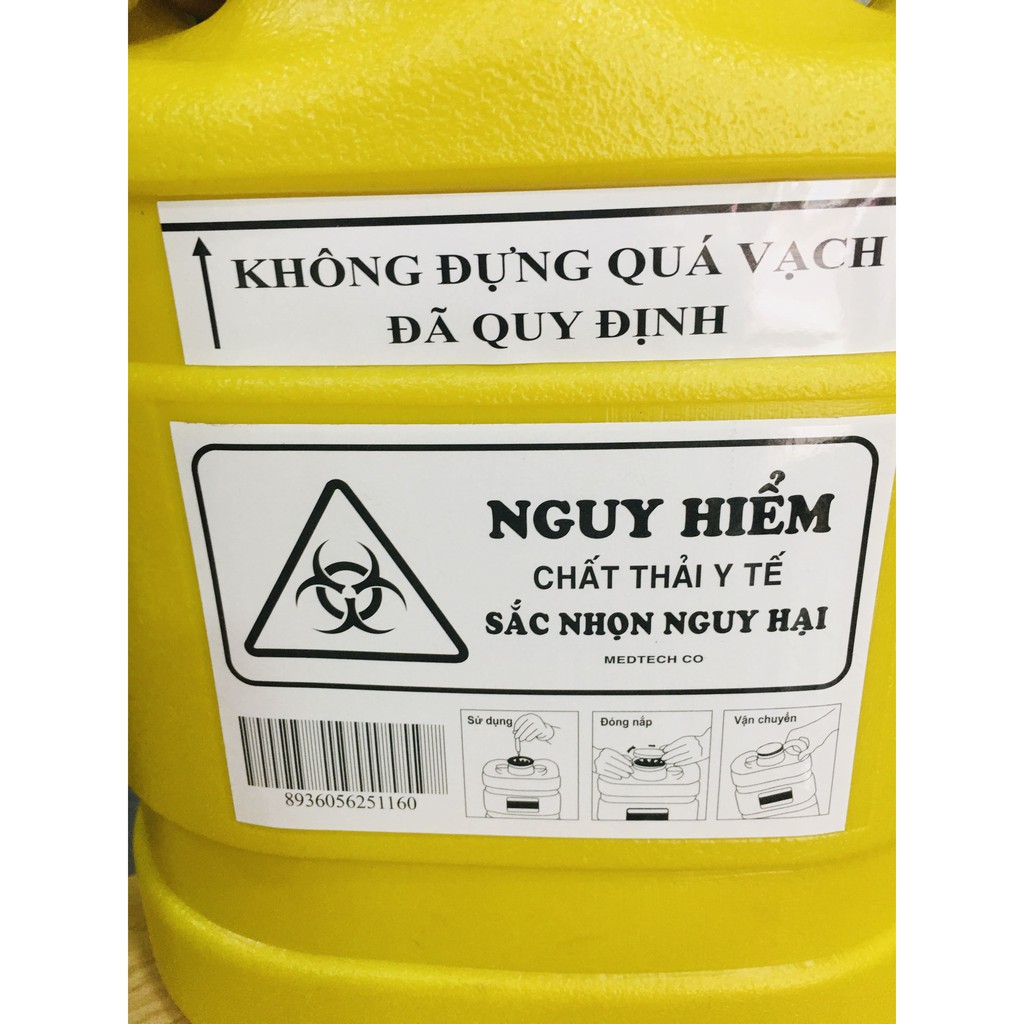 Bình Hủy Kim Tiêm , Bơm Tiêm 6,8 Lít