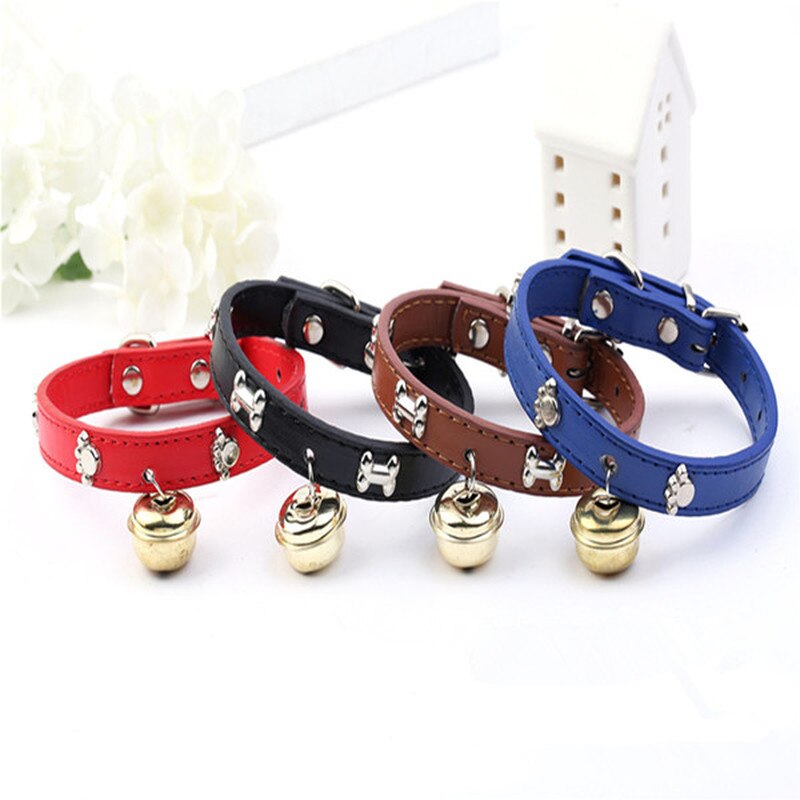 Vòng Cổ Bằng Da 27Cm Có Chuông Cho Thú Cưng