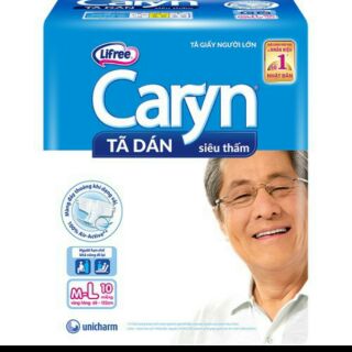 Bỉm Caryn tã dán M-L (lẻ 3 cái)