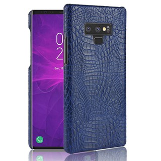 Ốp Lưng Samsung Galaxy Note 9 Vân Cá Sấu Màu Xanh