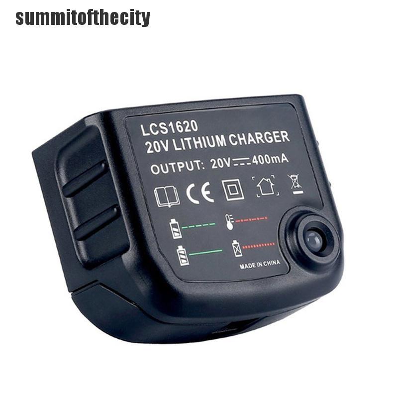 Bộ Sạc 20V Lithium LCS1620 Màu Đen + Có Thể Sạc Lại / STANLEY LBXR20