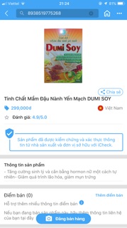Tinh mầm yến mạch dumi soy