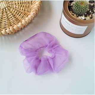 ( SIÊU XINH) Dây Cột Tóc Srunchies Nữ Xinh Xắn Màu Tím Mộng Mơ.