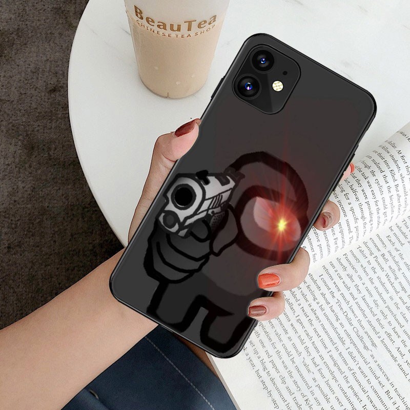 Ốp điện thoại silicon in hình nhân vật game Among Us thích hợp cho Iphone 5s 6s 7 8 Plus Xr Xs Max