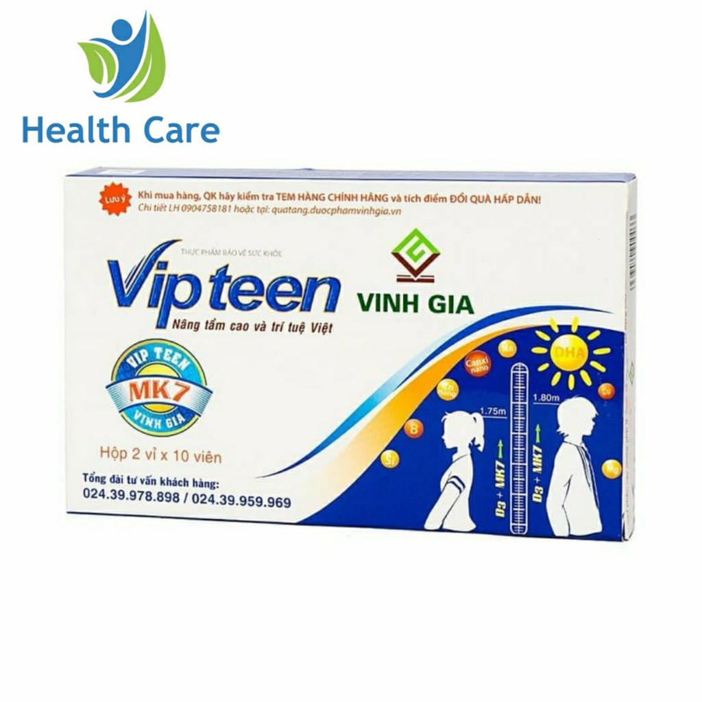 VIPTEEN - Giúp trẻ phát triển chiều cao vượt trội