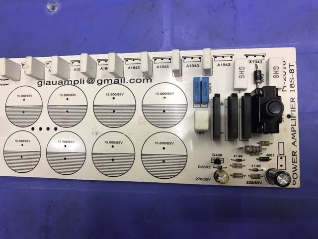 Mạch công suất nguồn đơn 18sò của GHS