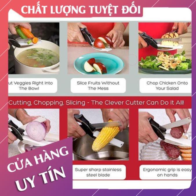 [Hàng loại 1] Kéo cắt rau củ quả đa năng, kéo nhà bếp tiện lợi 2in1 - Lan Chi Mart