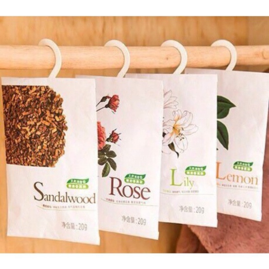 SALE!!! Túi thơm thảo dược để trong quần áo kèm móc treo