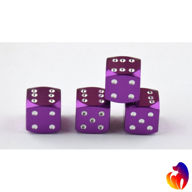 Blackhole Set 4 nút van lốp xe bằng nhôm hình viên súc xắc chống bụi cao cấp tiện lợi dễ sử dụng