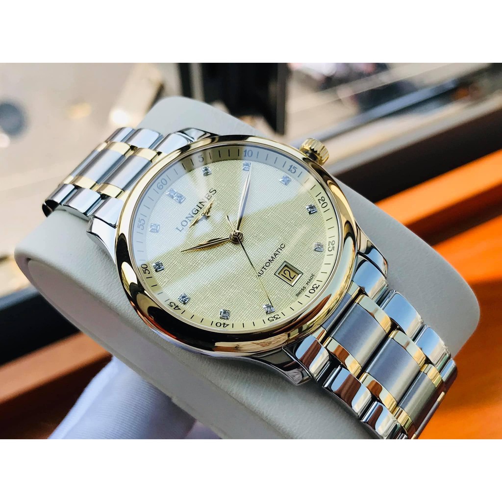 Đồng hồ nam chính hãng LONGlNES Master Collection Benzel 18k L2.628.5.38.7 - Máy Automatic Longines - Kính sapphire