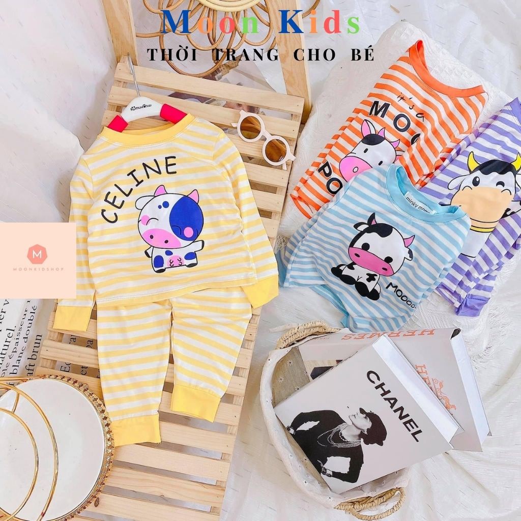 Bộ MINKY MOM Dài TayQuần áo thu đông cho bé Bộ dài tay bé trai bộ giữ nhiệt nous đồ ngủ minkymom bộ dài tay chất đẹp