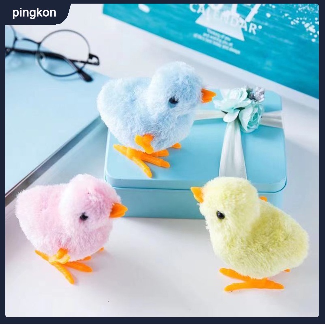 Đồ Chơi Gà Lên Dây Cót Nhồi Bông Màu Sắc Tươi Sáng Vui Nhộn Dùng Làm Quà Tặng Sinh Nhật Cho Bé