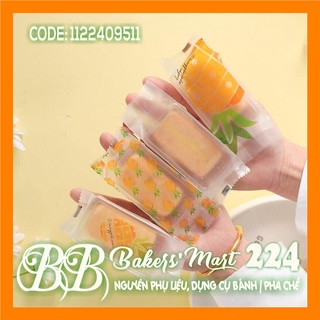 Túi ép BÁNH DỨA mix 4 mẫu Trái Dứa NỀN TRONG - Xấp 95-100c (BD2202) | KHÔNG KÈM KHAY NHỰA