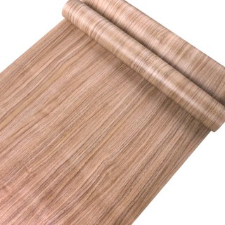 Giấy dán tường decal vân gỗ óc chó màu nâu nhẹ 10mx 45cm có keo sẵn