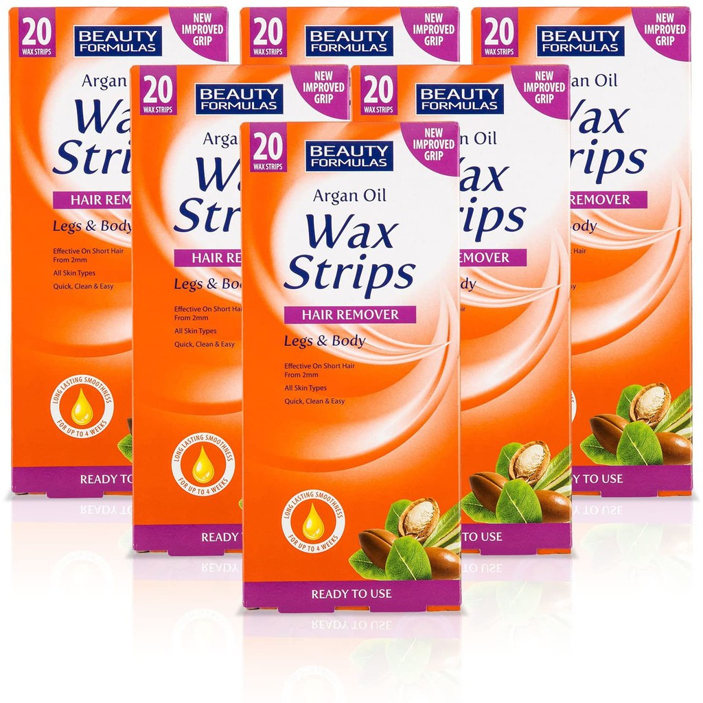 Miếng Dán Tẩy Lông Beauty Formulas Argan Oil Wax Strips Legs and Body | BigBuy360 - bigbuy360.vn