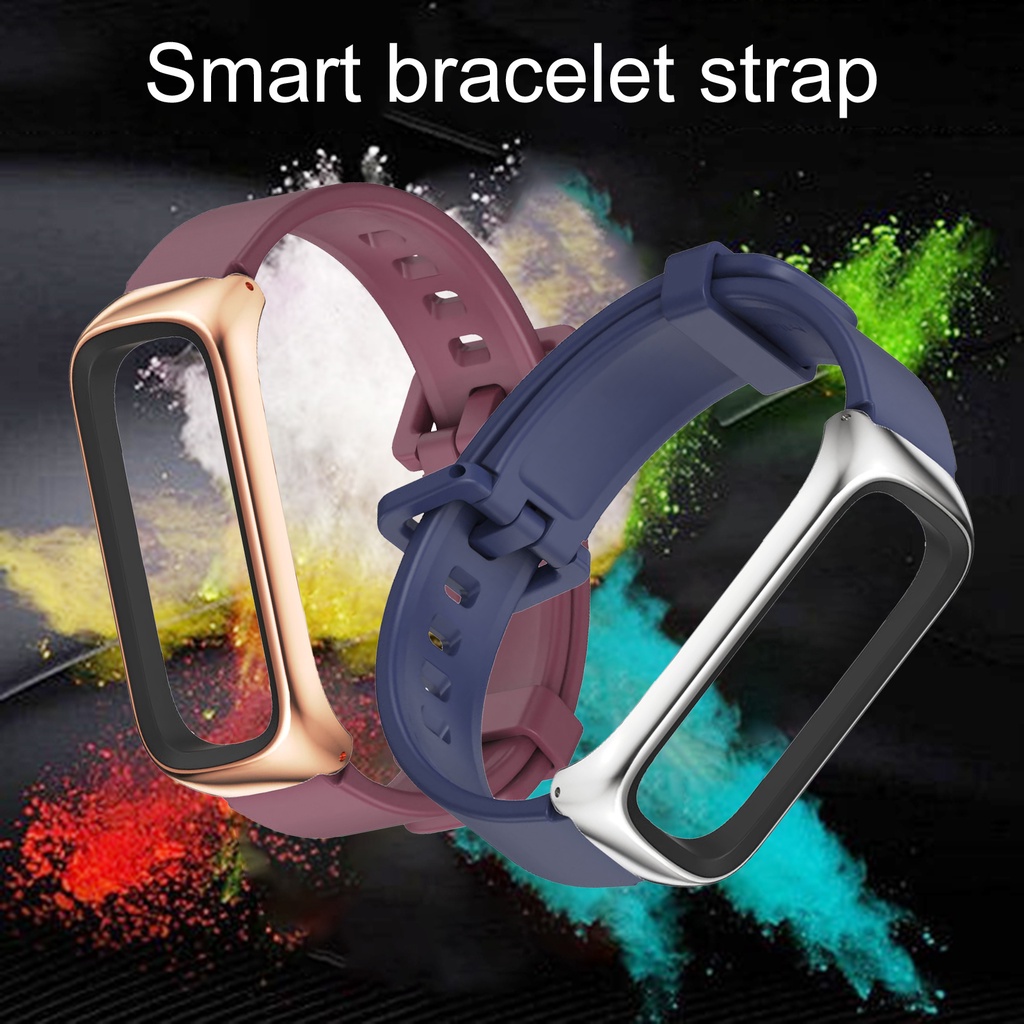 Dây đeo silicon mềm 16mm cho đồng hồ thông minh Samsung Galaxy Fit 2