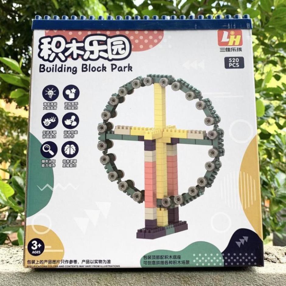 BỘ LEGO GHÉP HÌNH 520 CHI TIẾT SIÊU TRÍ TUỆ CHO BÉ YÊU