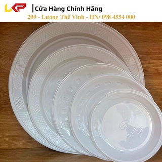 Đĩa nhựa dùng 1 lần - lốc 50 chiếc - đủ size