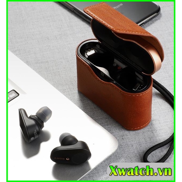 Case Sony WF 1000xM3 WF -1000XM4 - Bao da , hộp đựng tai nghe Sony WF-1000xM3