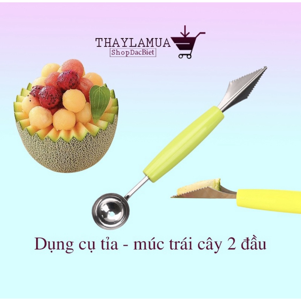 [HOT} Dụng Cụ Cắt Tỉa Hoa Quả 2 đầu
