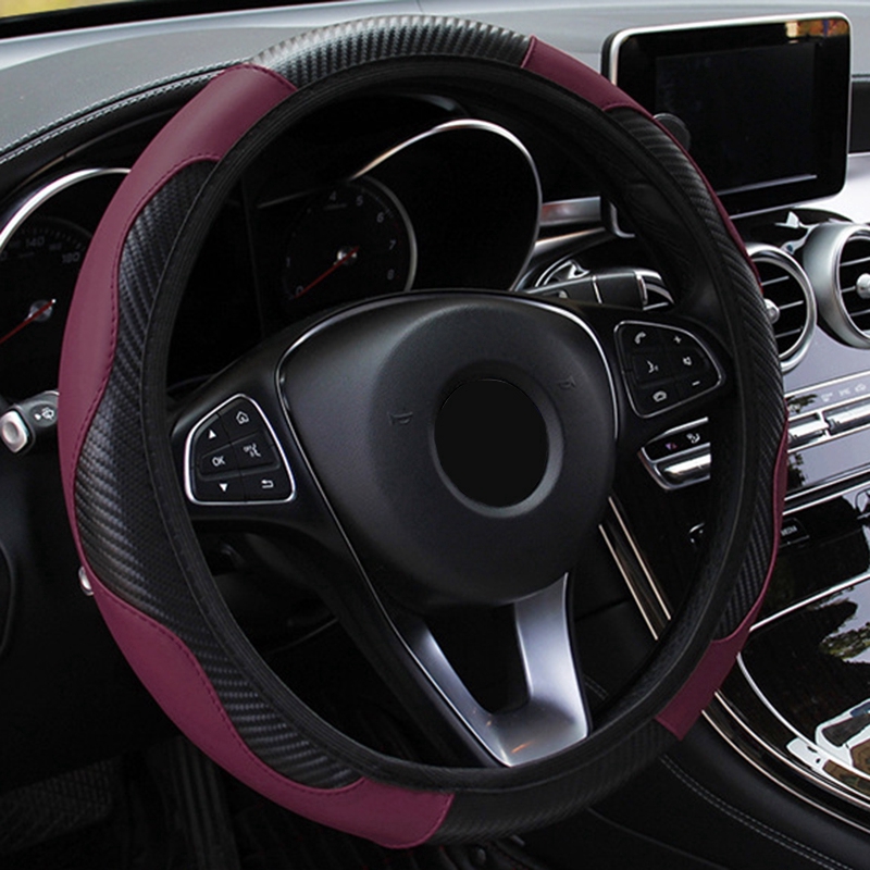 Vỏ Bọc Vô Lăng Xe Hơi Bằng Da Pu Chống Trượt