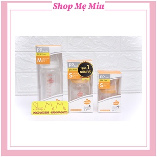 Bình sữa wesser pp 60ml-140ml-250ml cổ hẹp, công nghệ korea