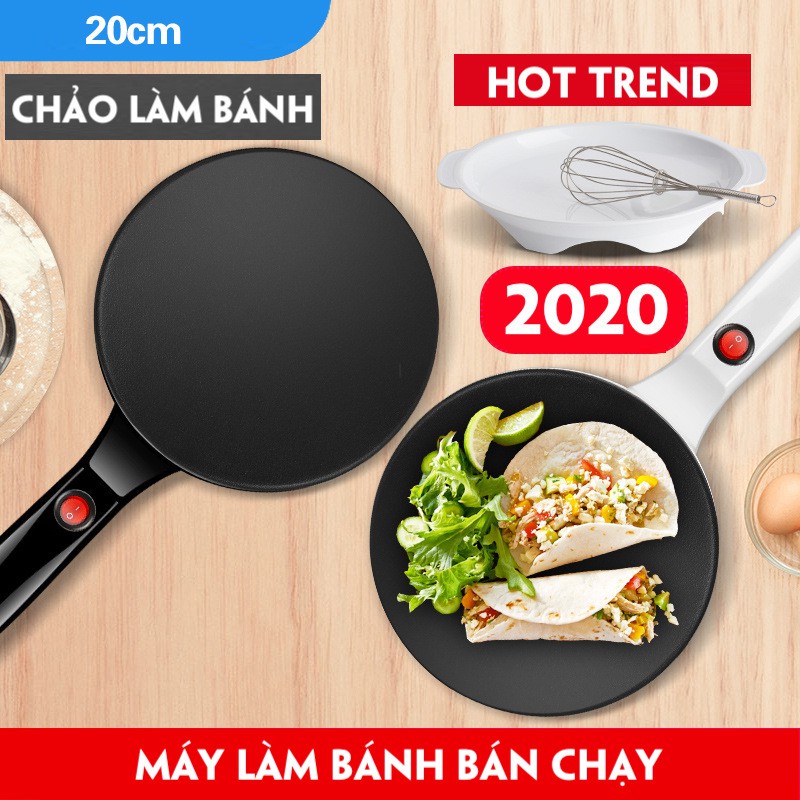 Máy làm Pizza lò xo bánh pan mùa xuân cuộn da đa chức năng hộ gia đình pancake pan pancake pan điện nướng chảo quà tặng