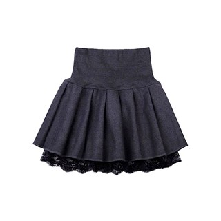Chân váy xếp ly hai lớp có lớp lót ren siêu xinh