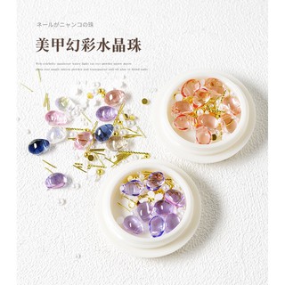 Cham hũ, charm đá mix phụ kiện trang trí móng