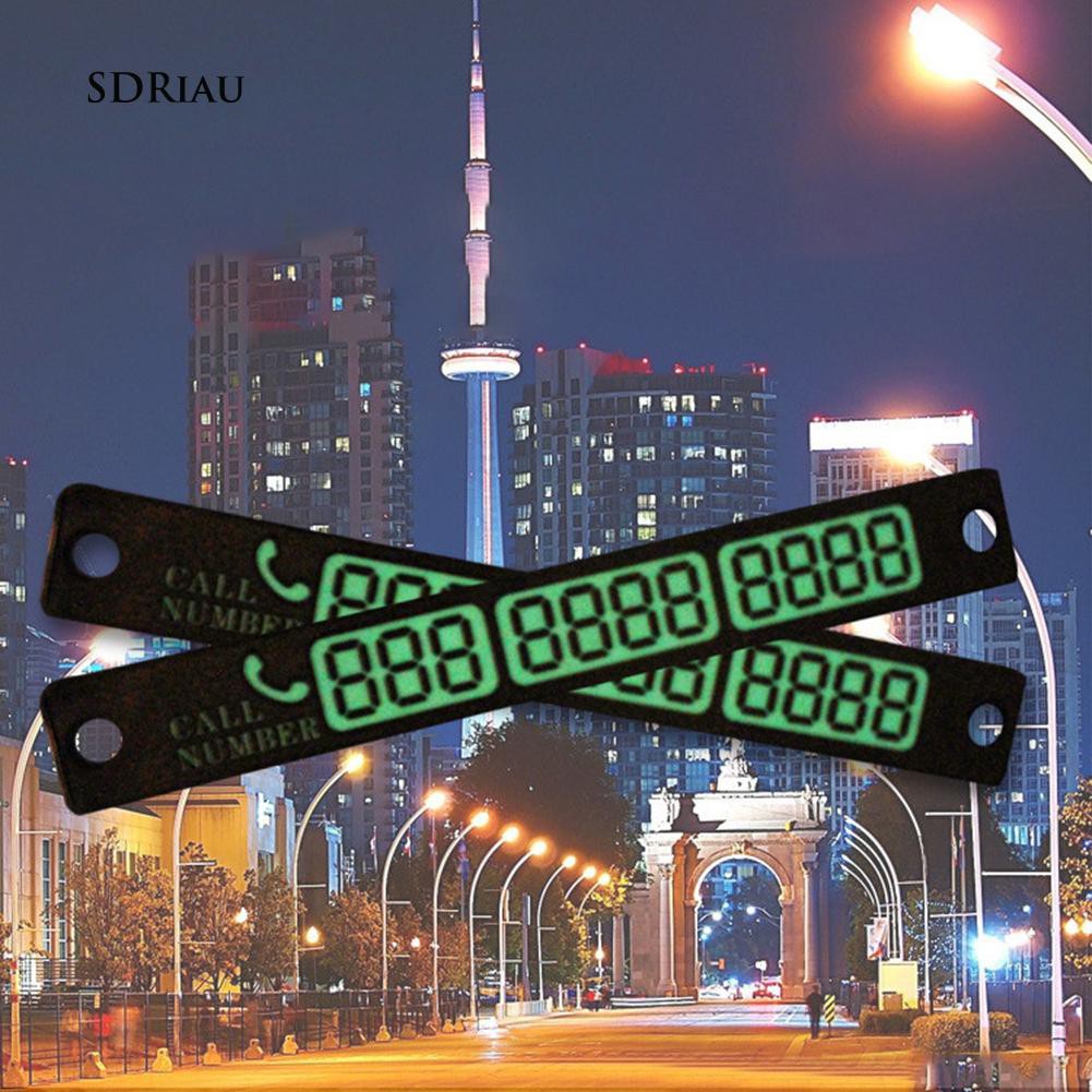 Tấm ghi số điện thoại phát quang có giác hút tiện dụng cho bãi đậu xe