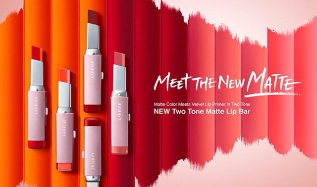 Son môi 2 màu Laneige Two Tone Matte Lip Bar sale 50%