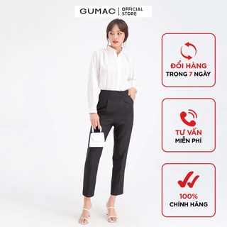 Quần cơ bản xếp ly GUMAC QB605