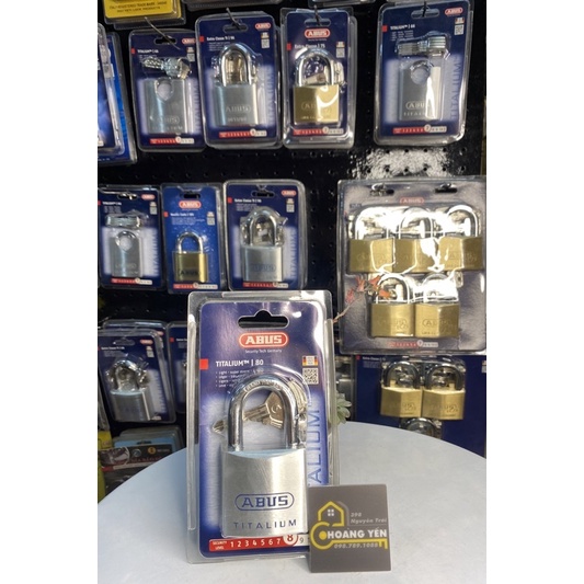 Khóa chống cắt ABUS Titalium 80TI Series chính hãng (50mm) - CAM KẾT HÀNG CHÍNH HÃNG