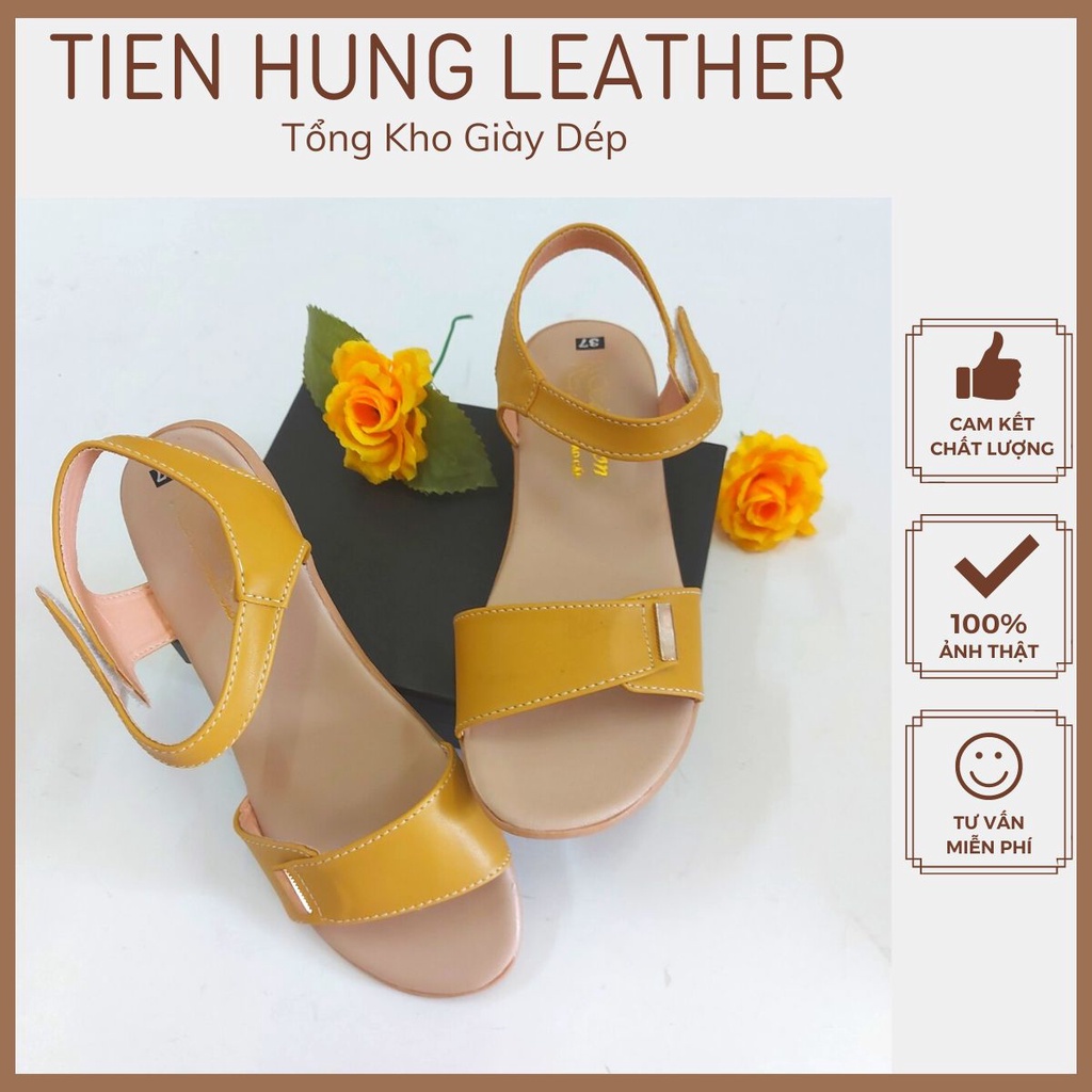 Xăng đan đế bằng quai ngang, dép sandal nữ TH0006
