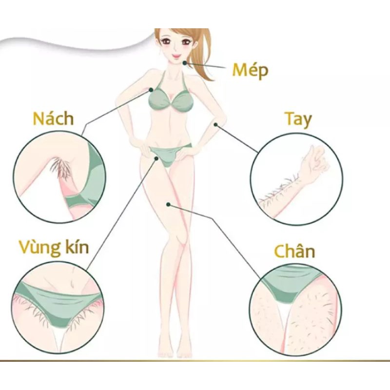 CHAI KEM TẨY LÔNG RÂU TOÀN THÂN NAM VÀ NỮ TẨY SẠCH KHÔNG ĐAU SE KHÍT CHÂN LÔNG CHO LÀN DA TRẮNG MỊN ĐẸP